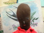 10 INCH BROWN CLOTH DOLL FACE